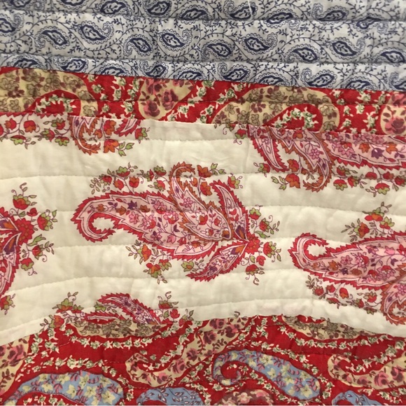 Boho Patchwork paisley pillow sham Brittanica Home Fashions Standard Twi… - Picture 2 of 10